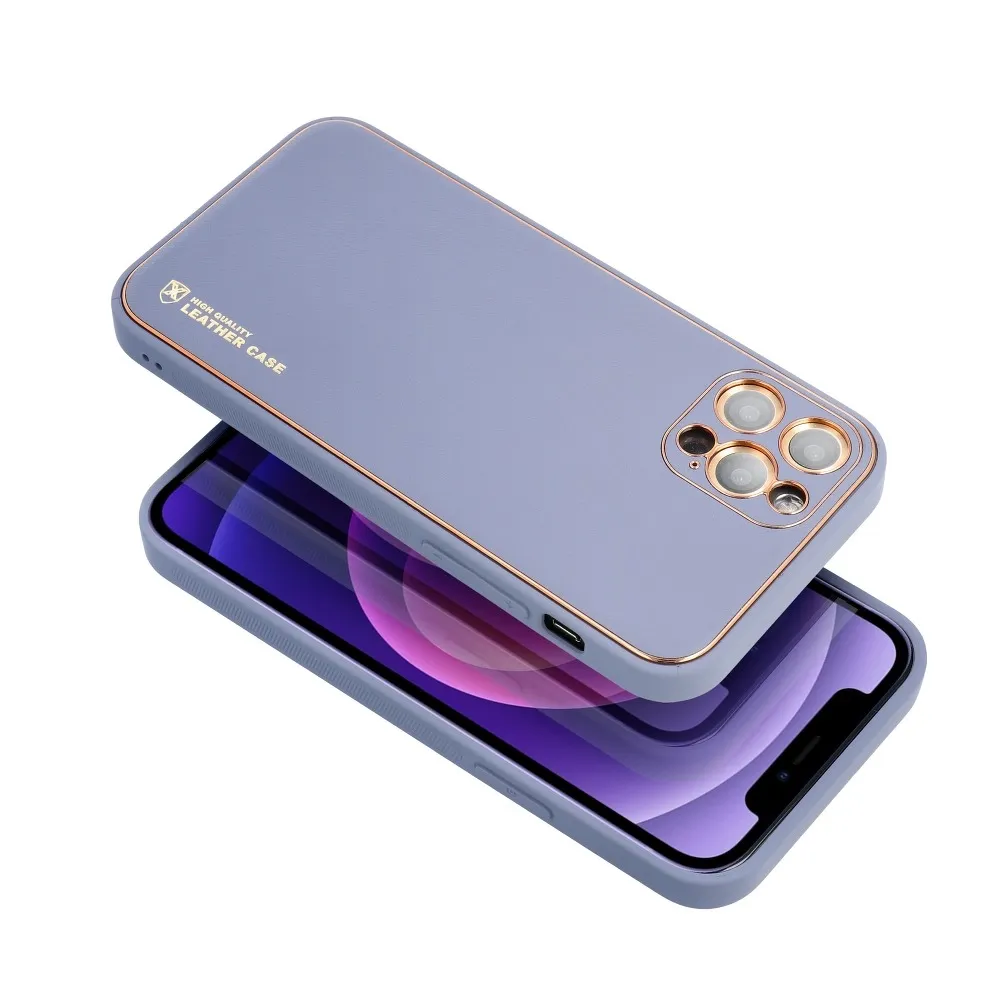 LEATHER case for IPHONE 12 Pro Max blue - Image 6