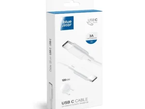 BLUE STAR cable Type C to Type C PD 3A 1,2 m white