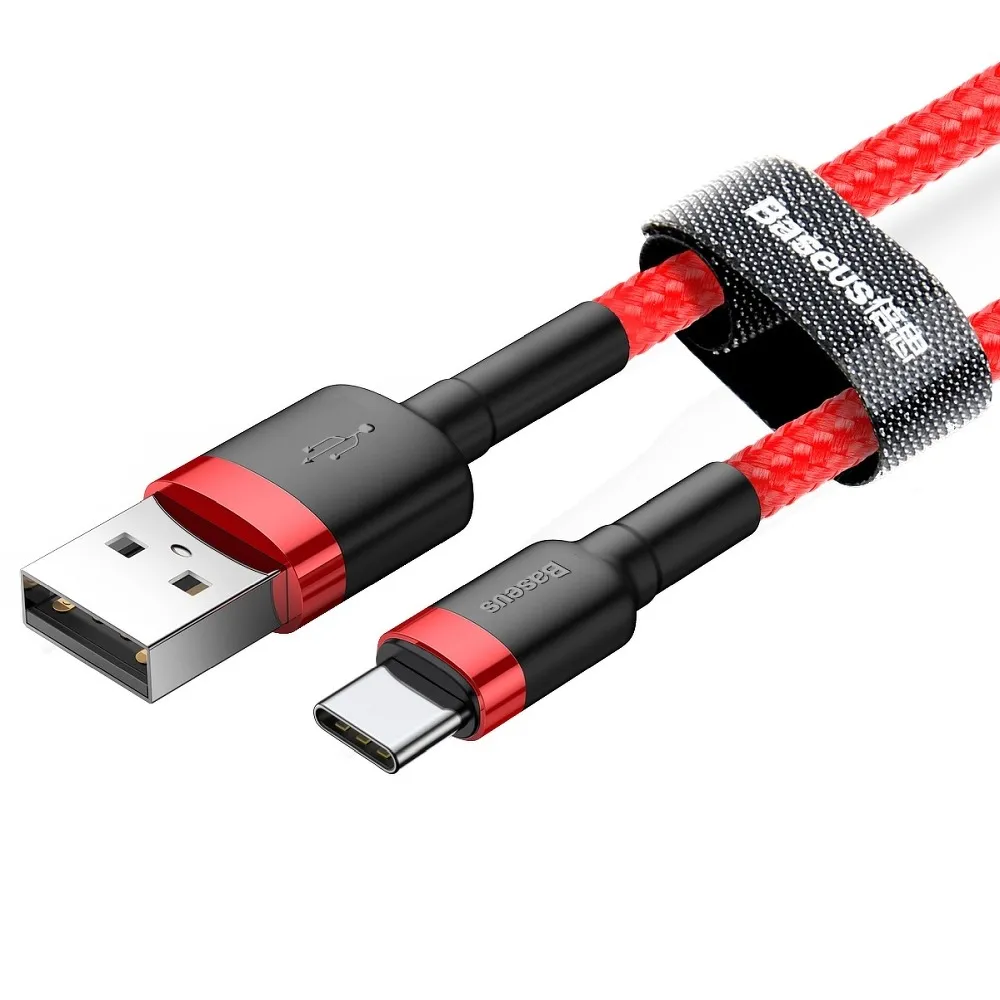 BASEUS cable USB A to Type C 1,5A Cafule CATKLF-C09 2 m red - Image 3