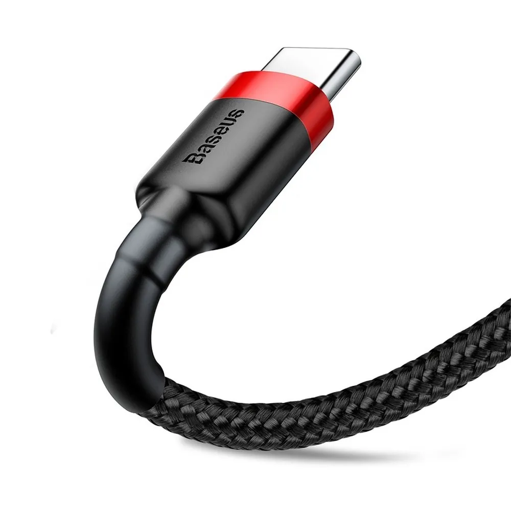 BASEUS cable USB A to Type C 1,5A Cafule CATKLF-U91 3 m black red - Image 2