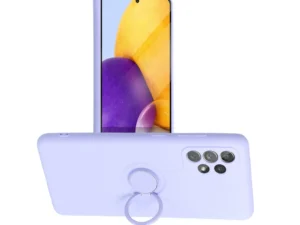 SILICONE RING case for SAMSUNG A52 5G / A52 LTE ( 4G ) / A52S violet