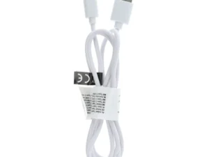 Cable USB A to Type C 2.0 C366 (connector long : 8mm) 1 m white