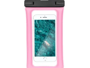 Waterproof bag for mobile phone with plastic closing AIRBAG pink