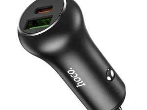 HOCO car charger USB A + Type C PD QC3.0 20W Z38 black