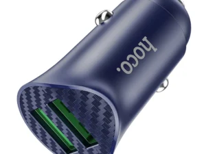 HOCO car charger 2 x USB A QC3.0 18W Z39 blue