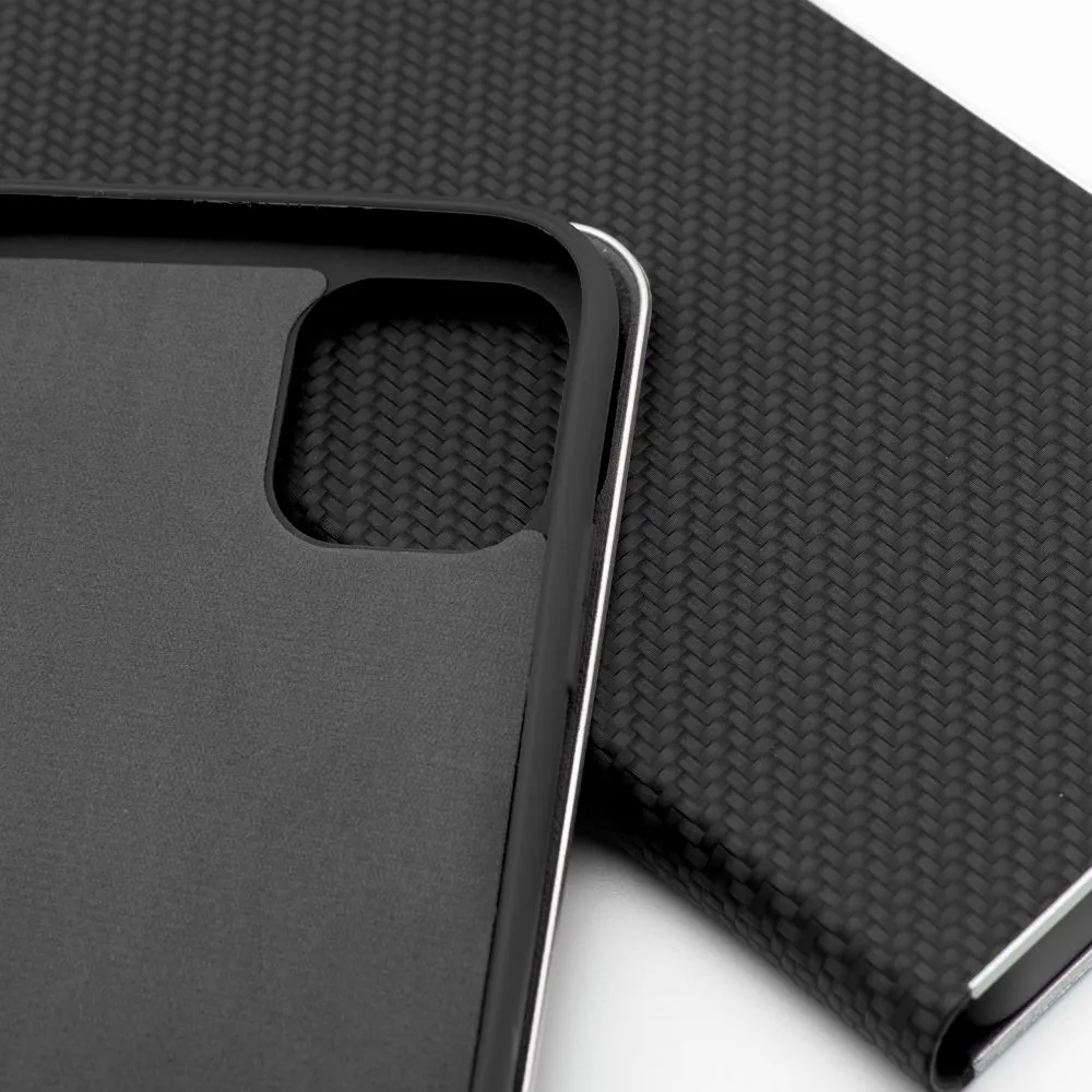 LUNA Book Carbon for IPHONE 12 / 12 Pro black