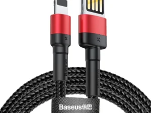 BASEUS cable USB A to Lightning 2,4A Cafule CALKLF-G91 1 m black red