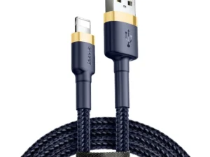 BASEUS cable USB A to Lightning 2.4A Cafule CALKLF-BV3 1 m blue gold