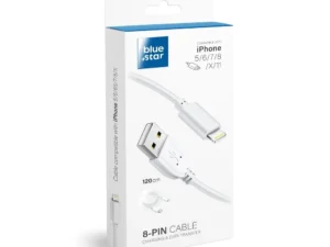 BLUE STAR LITE cable 3A USB A to Lightning 1,2 m white