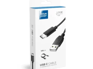 BLUE STAR LITE cable 3A USB A to Type C 1,2 m black