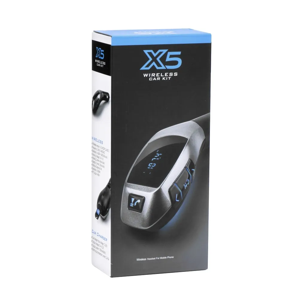 Transmitter FM bluetooth + USB reader + memory card reader X5 black sliver - Image 6