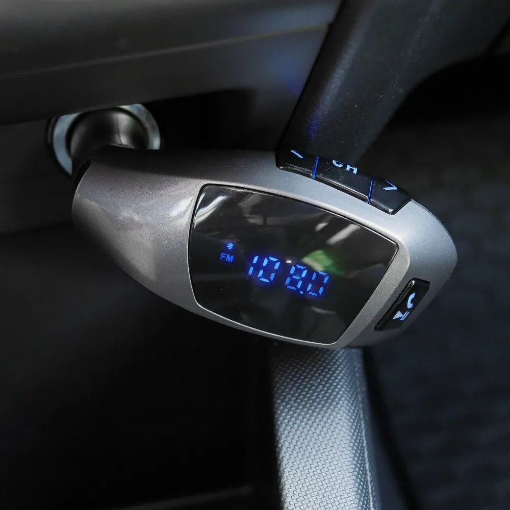 Transmitter FM bluetooth + USB reader + memory card reader X5 black sliver - Image 5