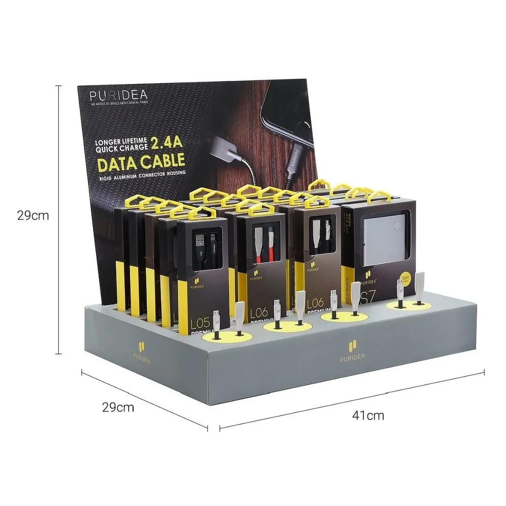 PURIDEA display stand for cables USB