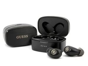 Bluetooth Earphones Stereo TWS GUESS  V5.0 4H MUSIC TIME with docking station black ( GUTWSJL4GBK )