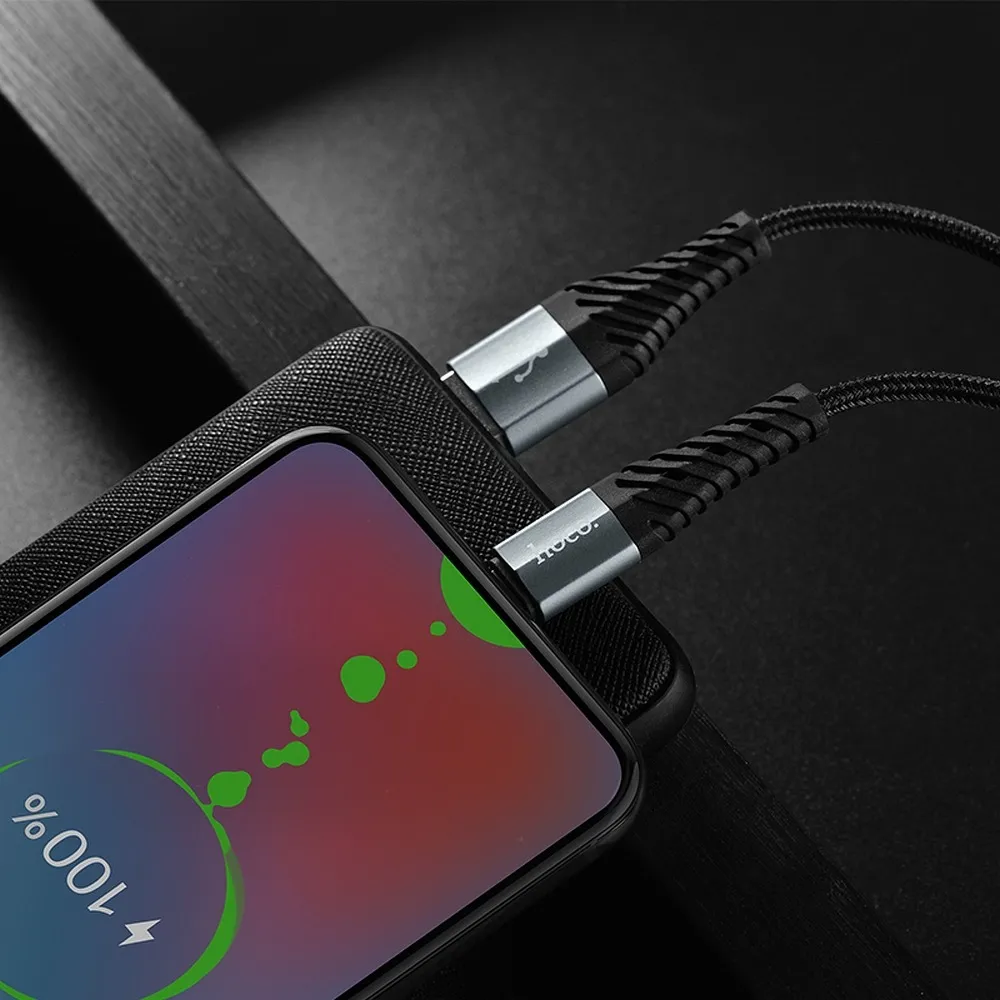 HOCO COOL charging data cable for Micro X38 1 metr black - Image 3