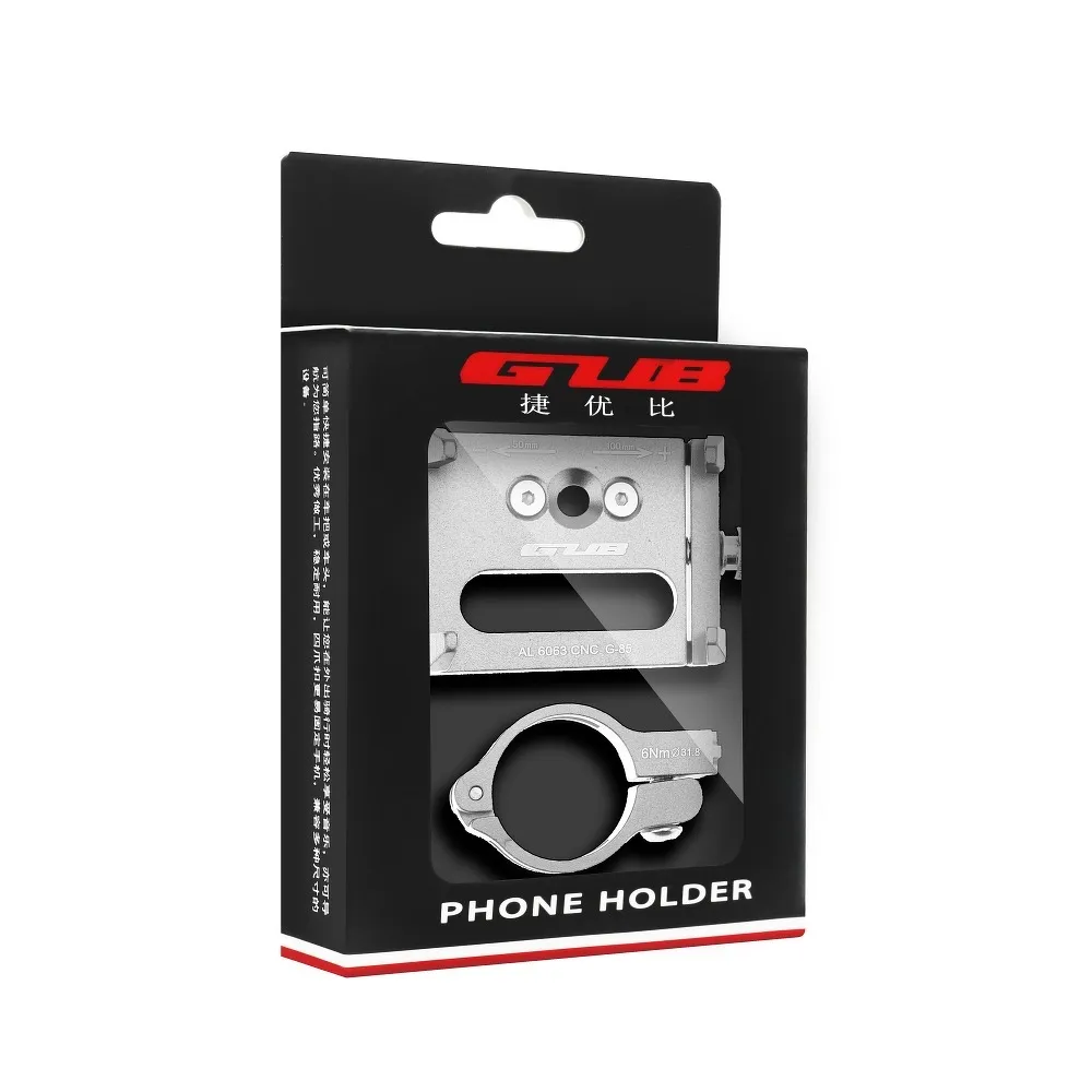 GUB bike holder for mobile phone G85 Aluminium silver - Image 6