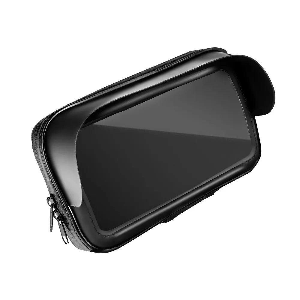 Bike holder waterproof with zip and hood ( 4,8" - 5,5" ) black - Image 2