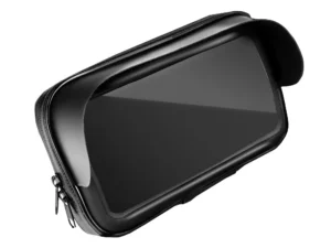 Motorcycle holder waterproof with zip and hood ( 5,5" - 6,3" ) black