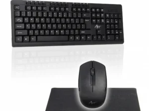 ART wireless computer set keyboard QWERTY + mouse + mousepad 2,4G AK-48A black