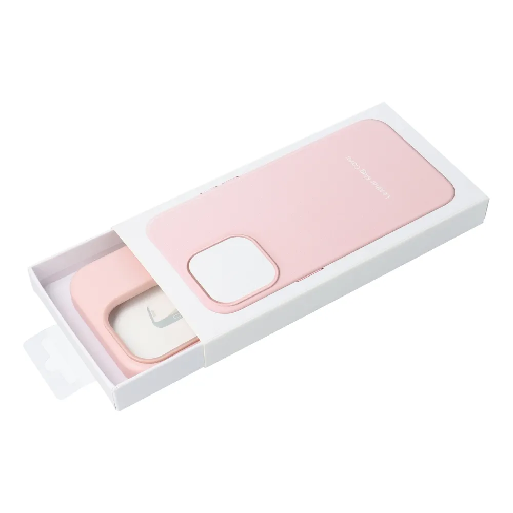 LEATHER MAG COVER case for IPHONE 16 sand pink - Image 9