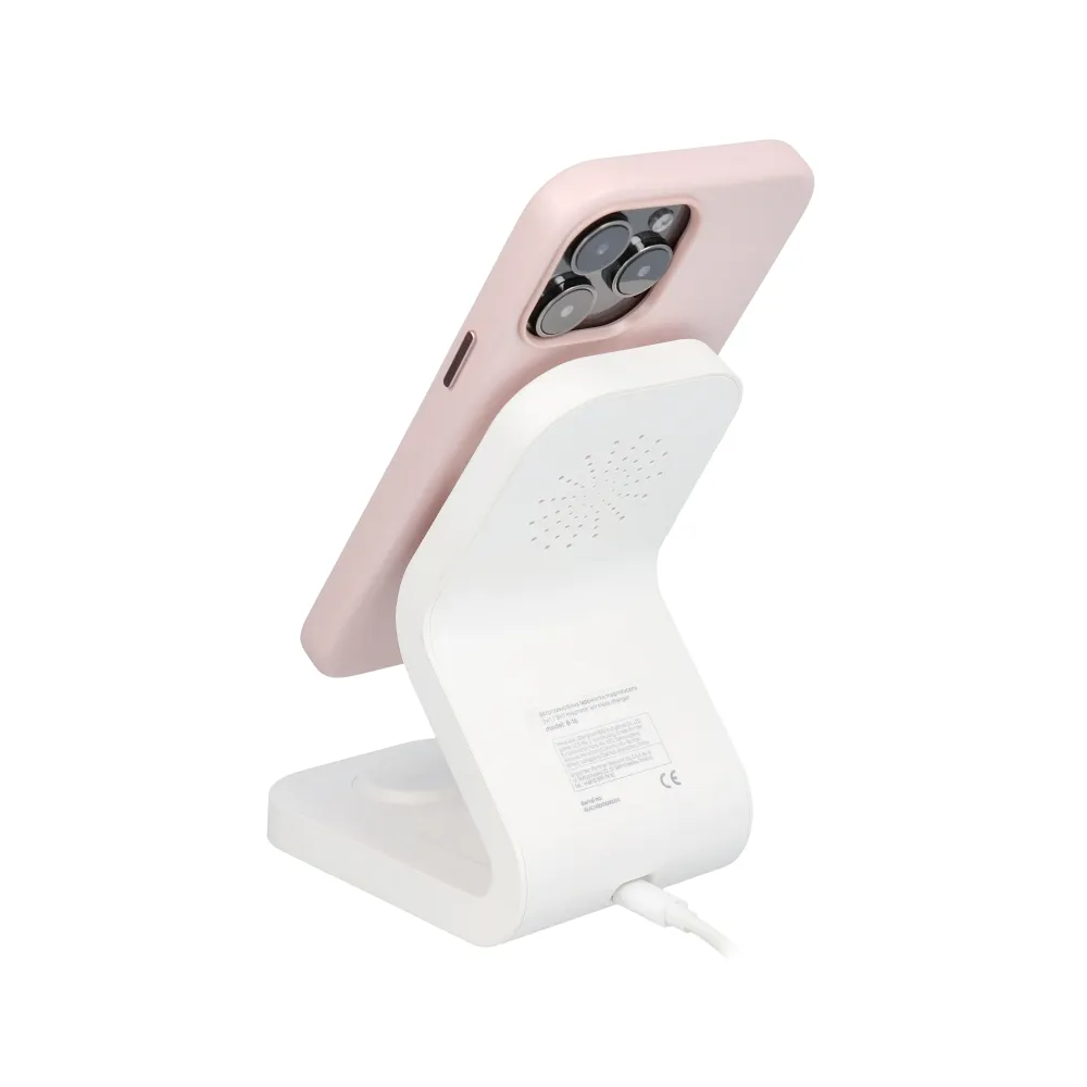 LEATHER MAG COVER case for IPHONE 16 Pro sand pink - Image 5