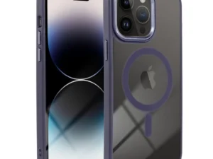 COLOR EDGE MAG COVER case compatible with MagSafe for IPHONE 16 Pro deep purple