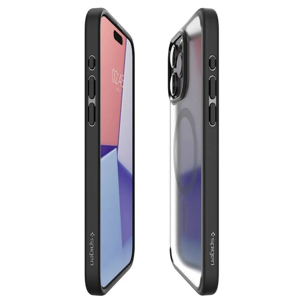 Case SPIGEN Ultra Hybrid Mag compatible with MagSafe for IPHONE 16 Pro frost black