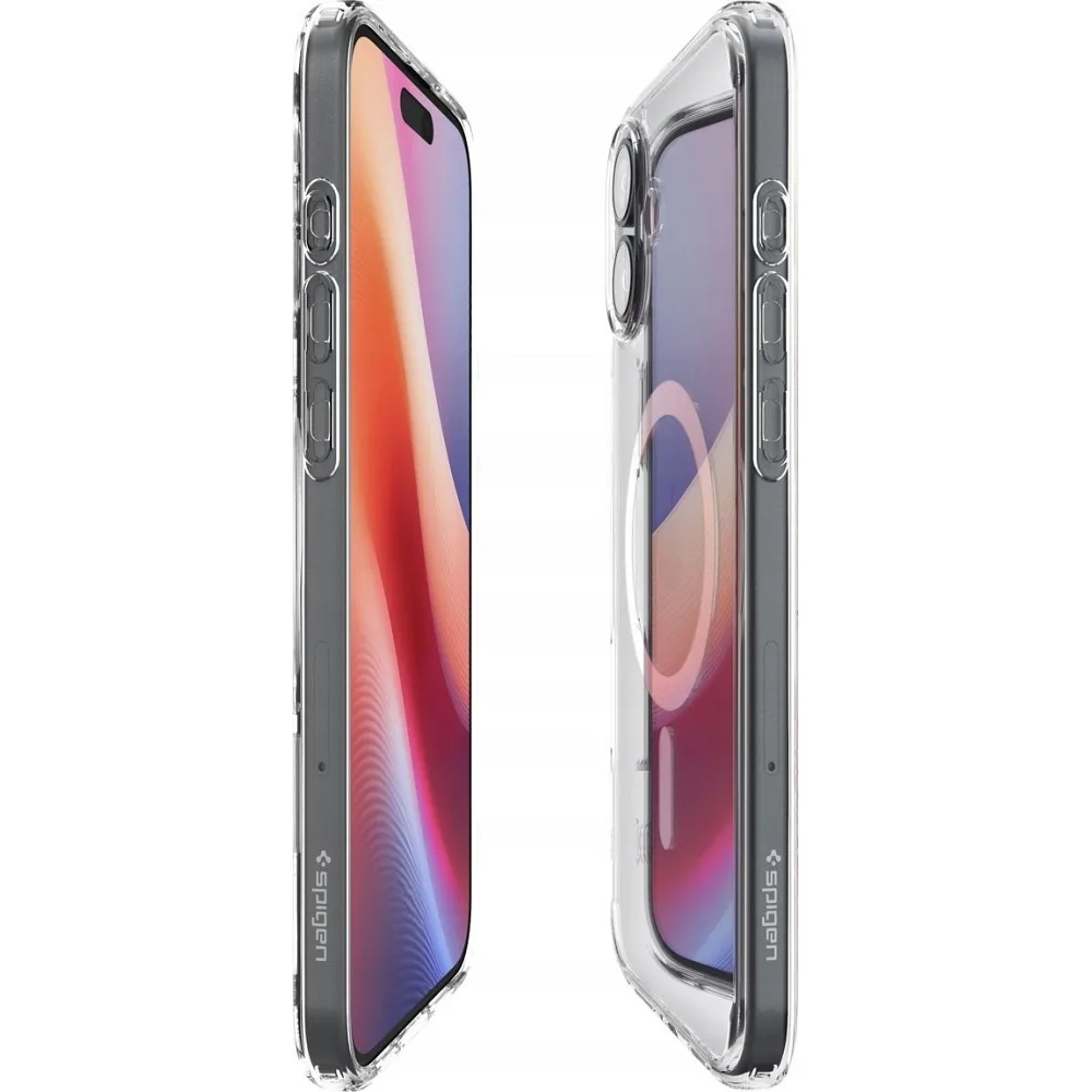 Case SPIGEN Ultra Hybrid Mag compatible with MagSafe for IPHONE 16 white - Image 3