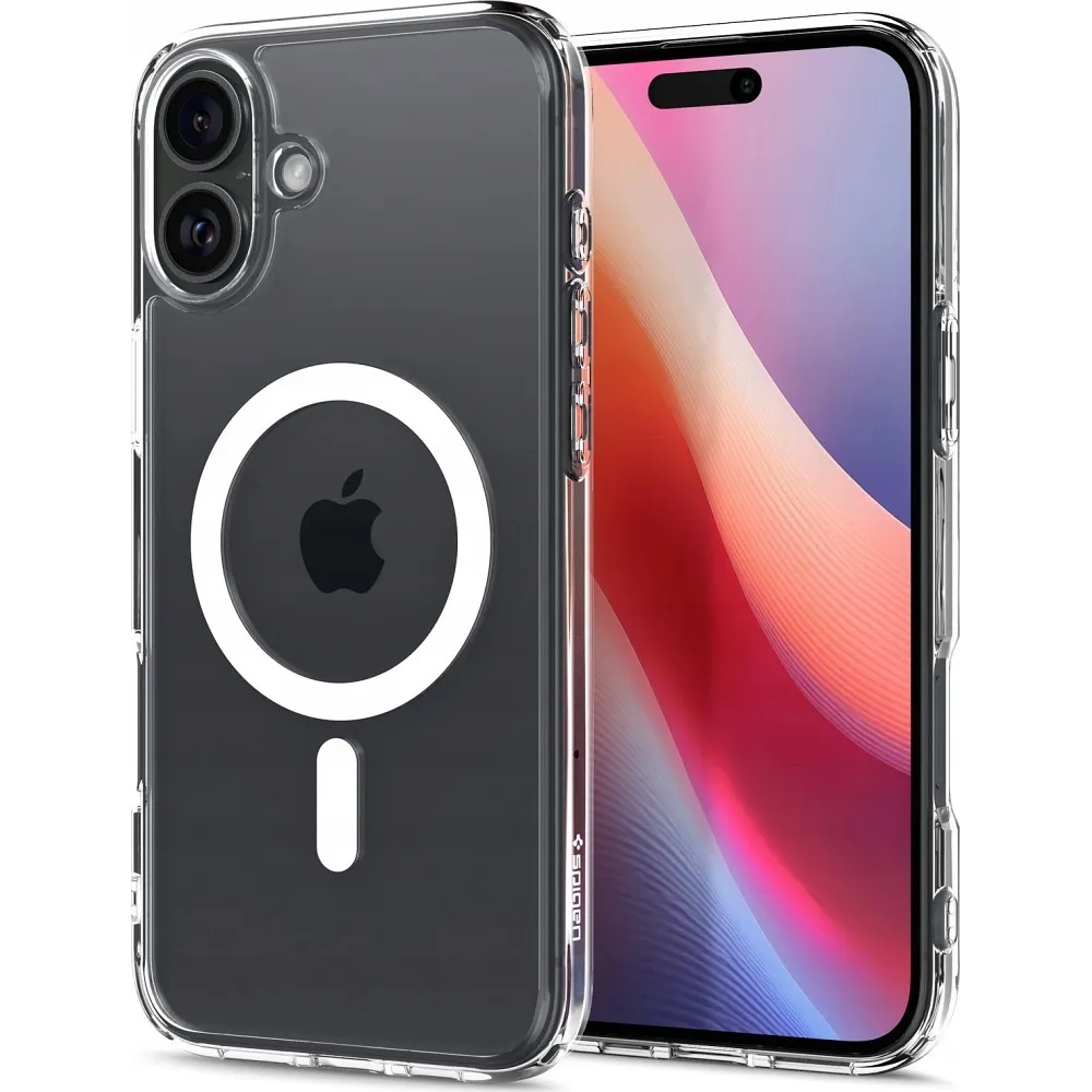 Case SPIGEN Ultra Hybrid Mag compatible with MagSafe for IPHONE 16 white - Image 7