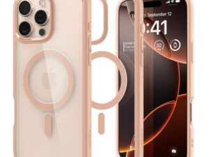 Spigen Ultra Hybrid MagFit Apple iPhone 16 Pro Max tok, MagSafe, Rose Titanium, átlátszó
