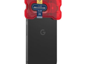 Spigen Caseology Snap Fit Google Pixel 9 Pro Tempered Glass kameravédő fólia felhelyező kerettel, átlátszó (2db)