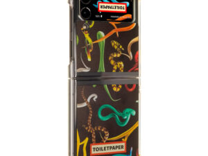 Samsung Galaxy Flip4 Toiletpaper kígyó mintás gyári tok, fekete (GP-FPF721HICBY)