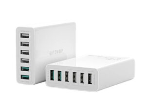 Blitzwolf BW-S15 6xUSB-A töltő, QC 3.0, 60W, fehér
