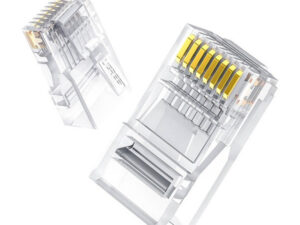 Ugreen 50961 RJ45 Cat 6 csatlakozóvég, átlátszó, (10db)