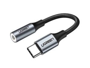 Ugreen USB-C audio adapter 3,5 mm jack, fekete-ezüst