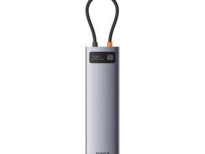 Baseus StarJoy Metal Glam Series Hub 11 az 1-ben USB-C-HDMI +VGA + 3 x USB-A 3.0+USB-A 2.0+USB-C, PD + RJ45 + SD/TF