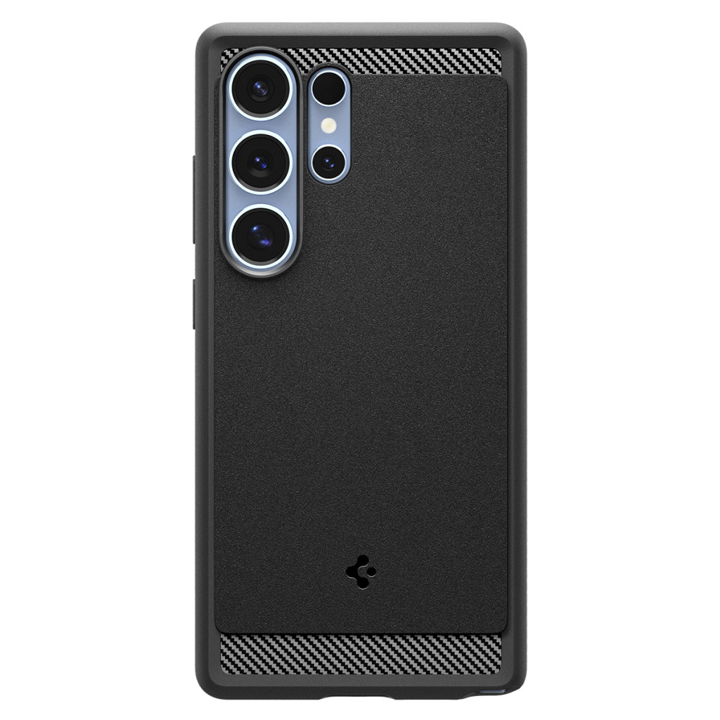 Spigen Rugged Armor MagFit Samsung Galaxy S25 Ultra tok, Matte Black, fekete