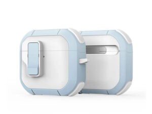 Dux Ducis PECP AirPods 4 műanyag/szilikon tok, fehér-kék