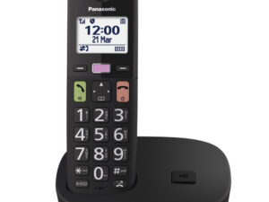 Panasonic KX-TGU110FXB nyomógombos Dect telefon, fekete