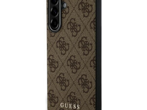Guess 4G Metal Gold Logo Samsung Galaxy A36 hátlap tok, barna