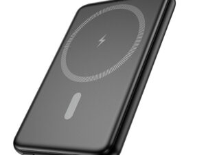 Hoco J140A ultravékony MagSafe-kompatibilis Powerbank, 5000mAh, fekete