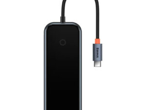 Baseus AcmeJoy 5 az 1-ben hub, USB-C - 2xUSB-A 3.0, USB-A 2.0, USB-C PD, HDMI, sötétszürke
