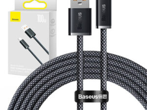 Baseus Dynamic Series USB-USB-C kábel, 100W, 2m, fekete