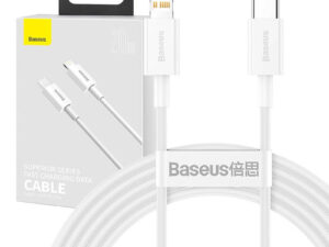 Baseus Superior Series USB-C-Lightning kábel, 20 W, PD, 2 m, fehér