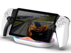 iPega P5P02 PlayStation Portal töltő dokkoló RGB világítással, fehér
