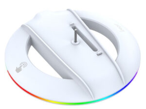 iPega P5S025S PlayStation 5 Pro/Slim függőleges állvány RGB világítással, fehér