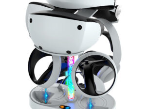 iPega P5V001 PS VR2 multifunkcionális töltő állvány, fehér