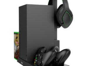 iPega XBX013 Xbox multifunkcionális konzol tartó állvány kontroller töltő résszel, fekete
