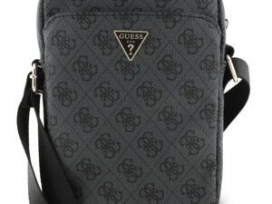 Guess PU 4G Triangle Logo Bag kis táska, 8", fekete
