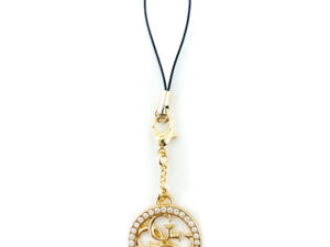 Guess Charm 4G Metal Logo csuklópánt kövekkel, arany